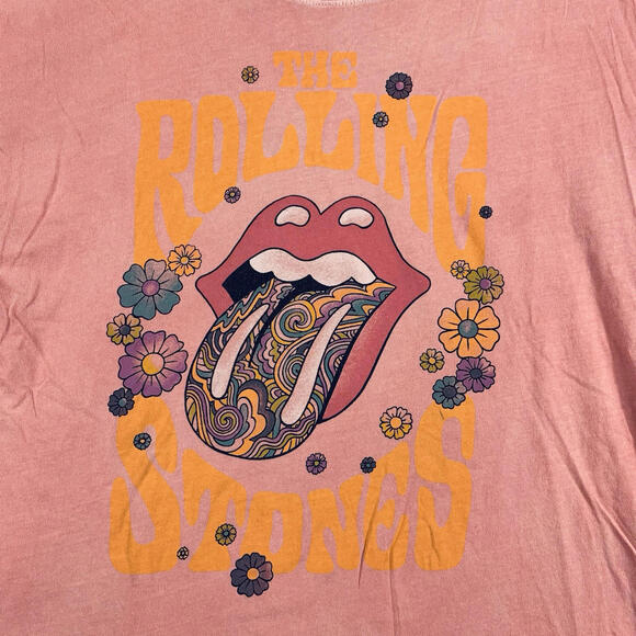 The Rolling Stones Shirt Womens M 100% Cotton American Eagle Retro Band Tee - Picture 2 of 7